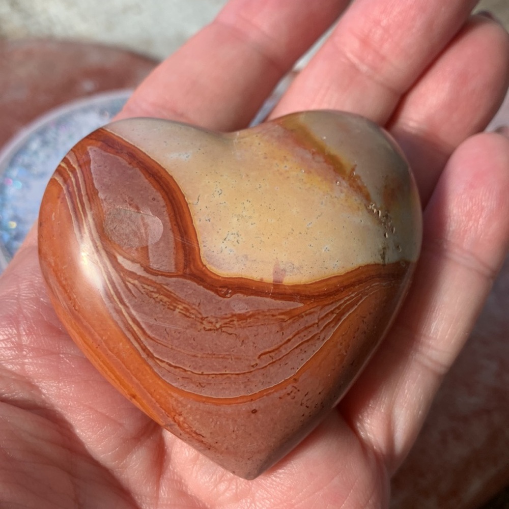 Gorgeous Mookaite Heart Crystal